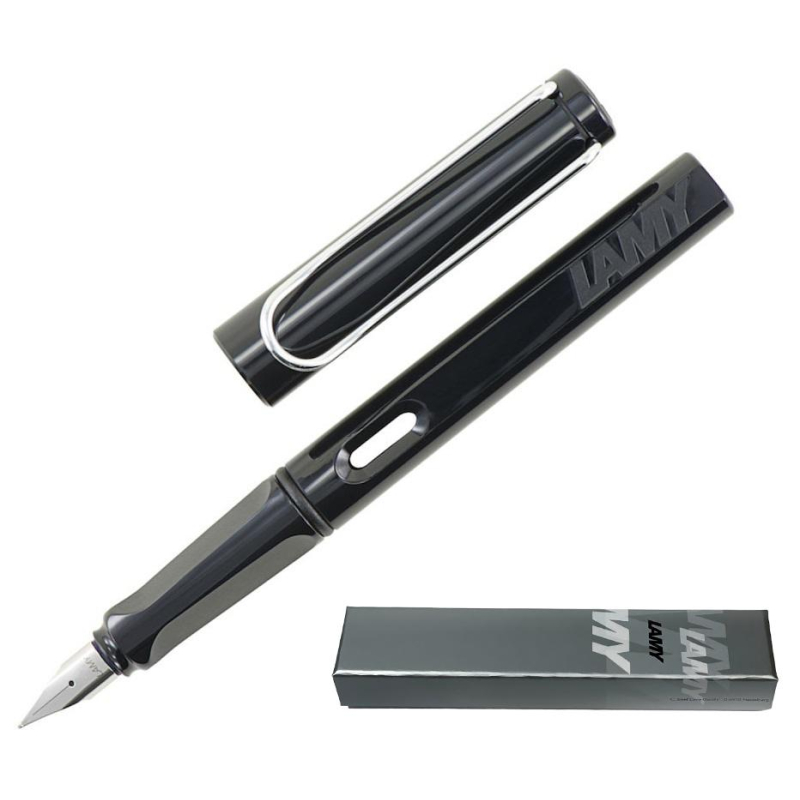 Ручка перьевая Lamy 019 safari, Черный, EF - фото 1