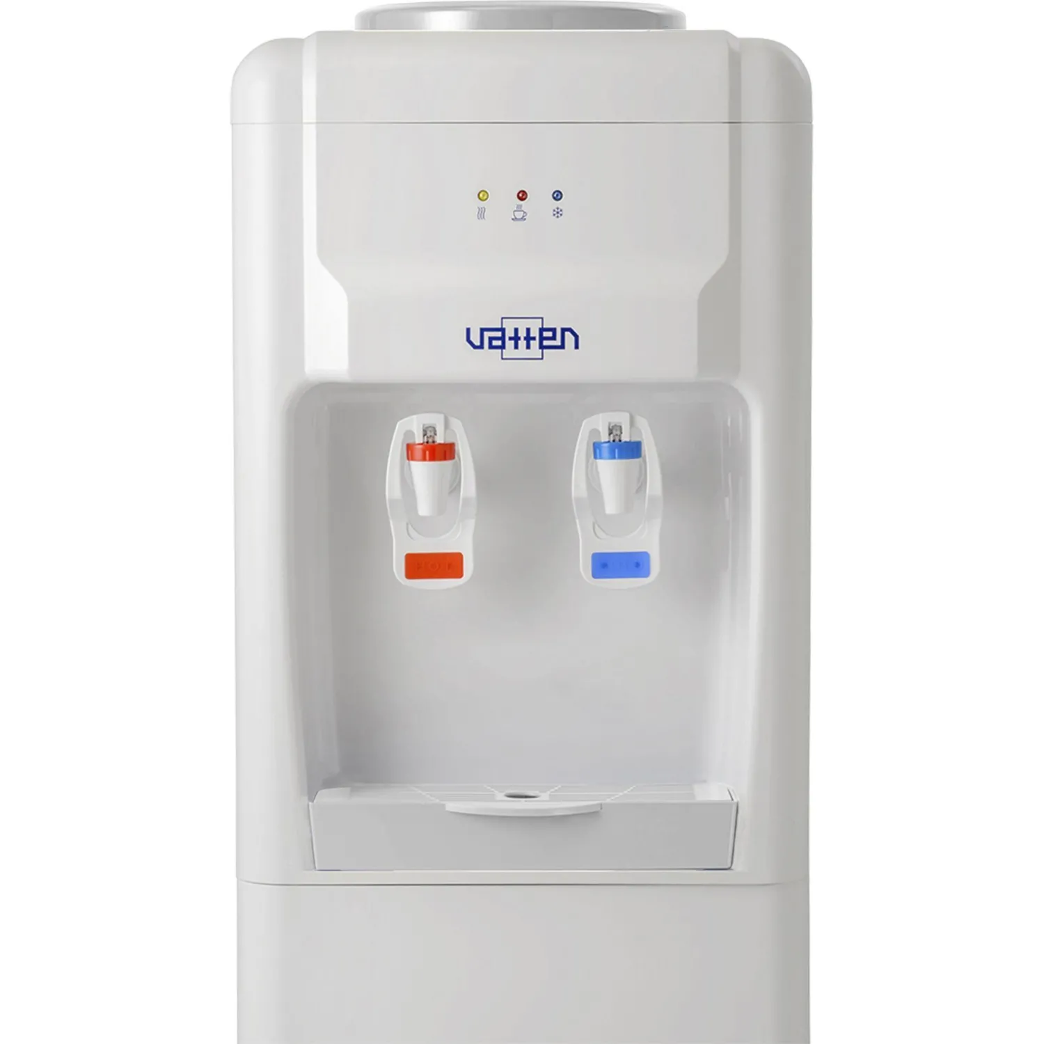 Кулер для воды VATTEN V24WKB напольный, компрессорный, белый, холодильник - фото 2