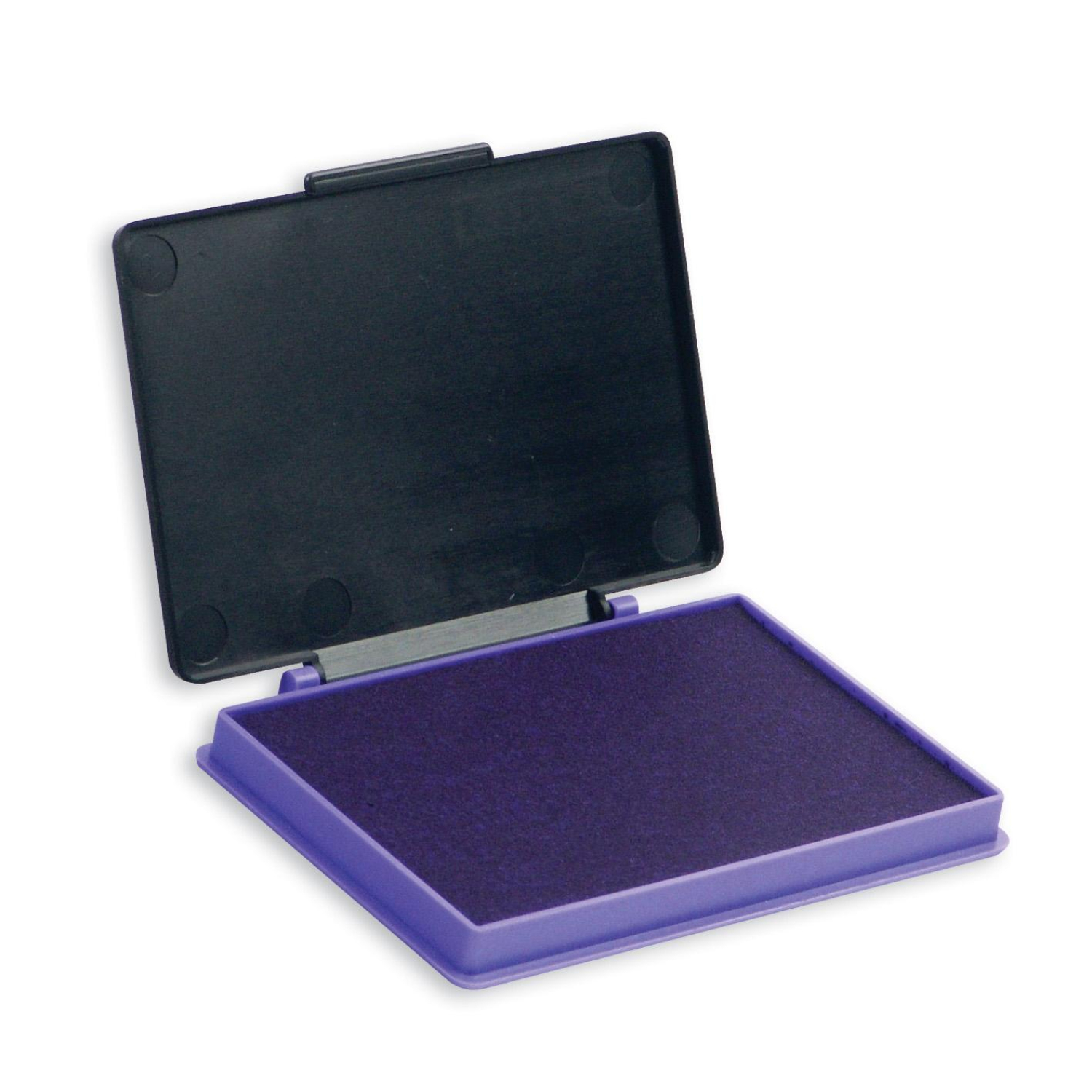 Подушка штемпельная настольная КORES фиолетовая 7х11см пласт. 71576 - фото 1