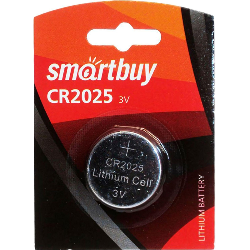 Батарейка Smartbuy CR2025 1шт/бл (SBBL-2025-1B) - фото 1