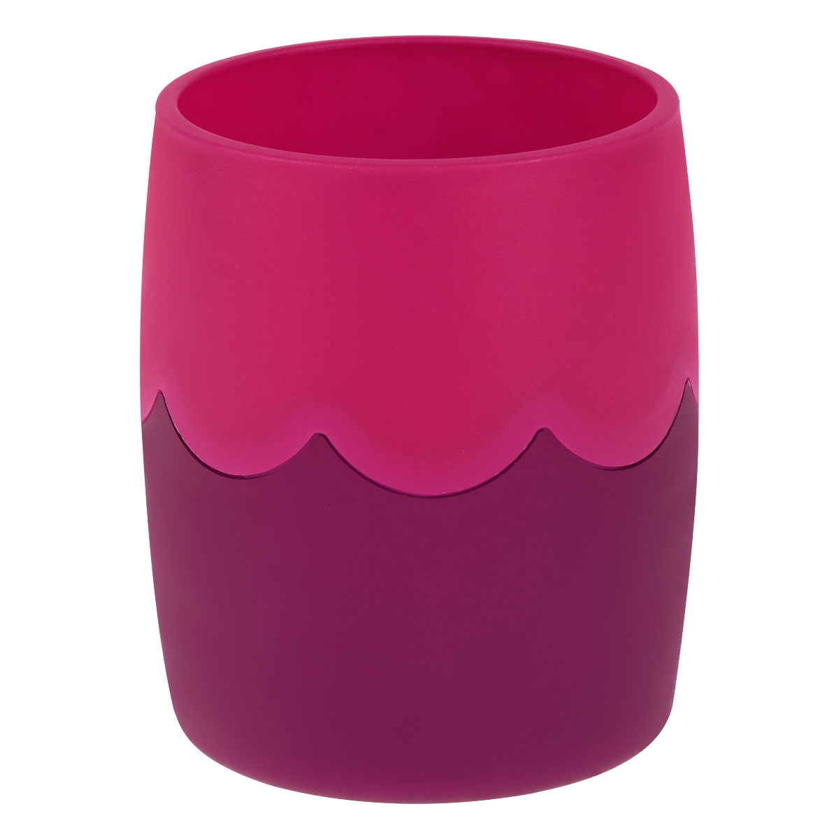 Подставка-стакан СТАММ, пластиковая, круглая, двухцветный фиолетовый-сиреневый - фото 1