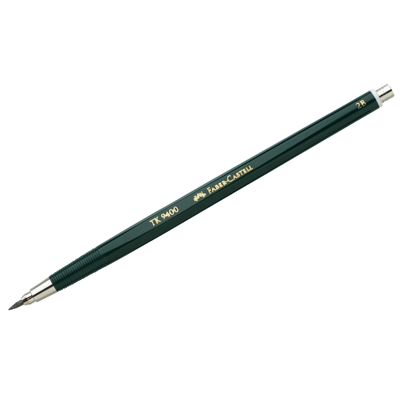 Карандаш цанговый Faber-Castell "TK 9400" 2,0мм, 2B - фото 1