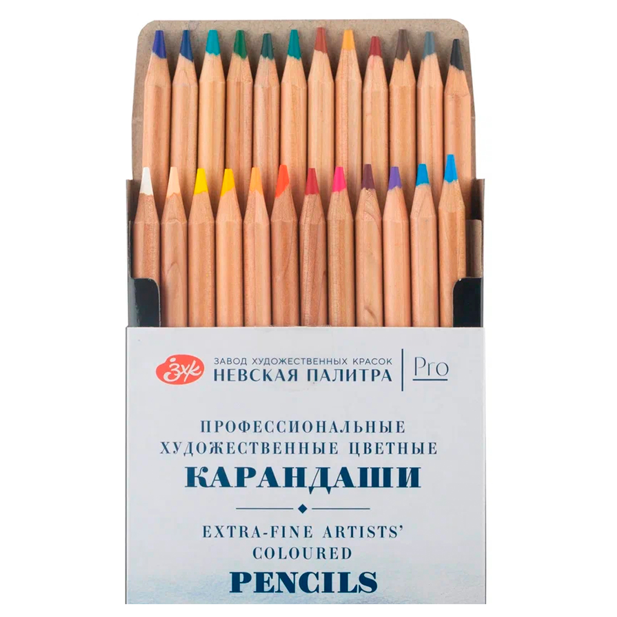 Набор профессиональных цветных карандашей "Мастер-Класс", 24 цвета, в картонной коробке - фото 2