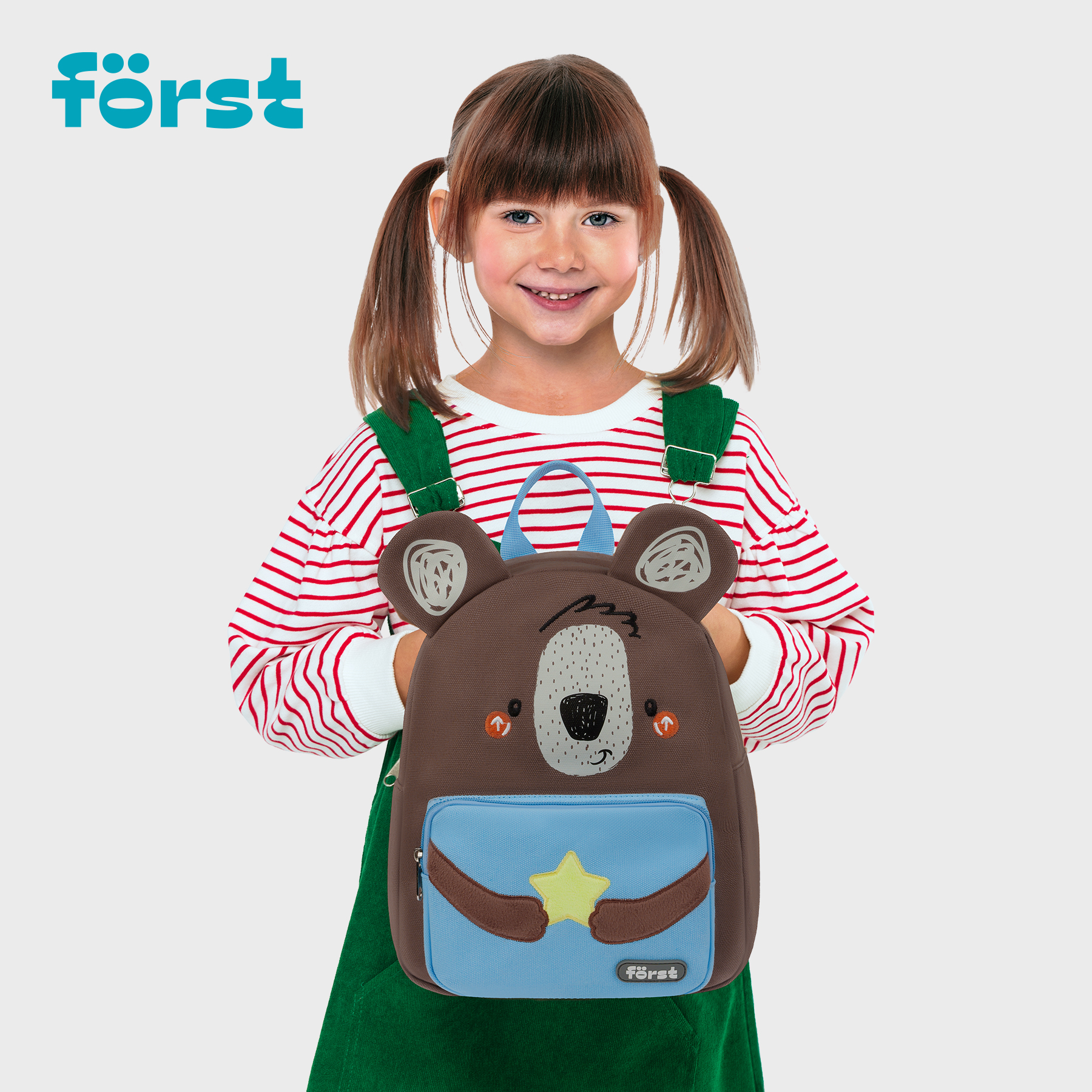 Рюкзак F?rst F-Kids "Teddy Dream" 30*23*13см, 1 отделение, уплотненная спинка - фото 8