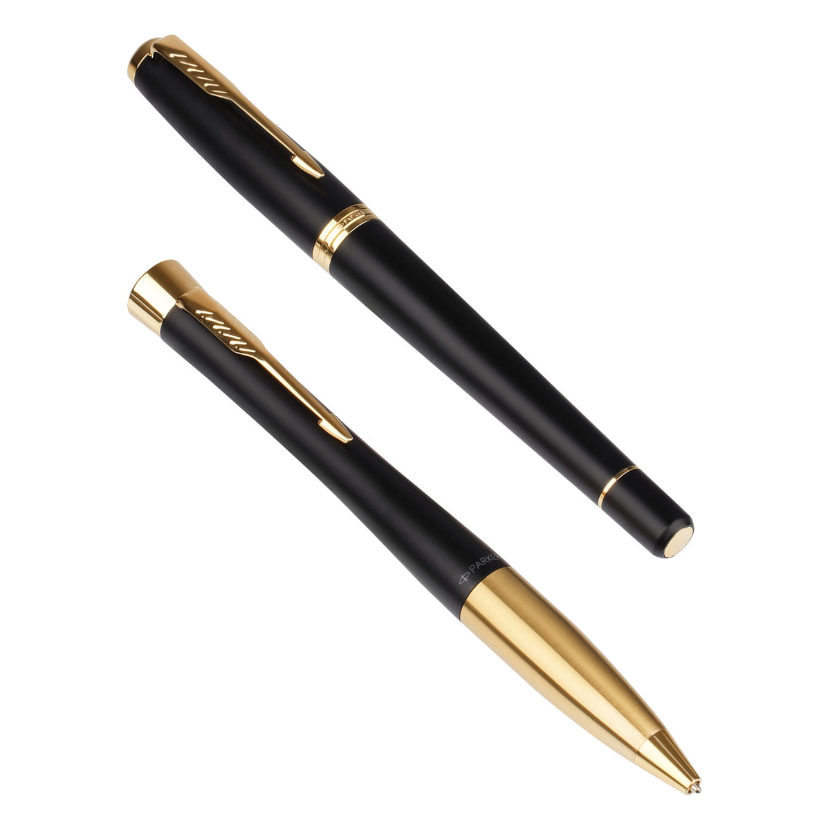 Набор Parker "Urban Duo": ручка шариковая Urban Black GT, синяя, 1,0мм + перьевая ручка Urban Black GT - фото 3