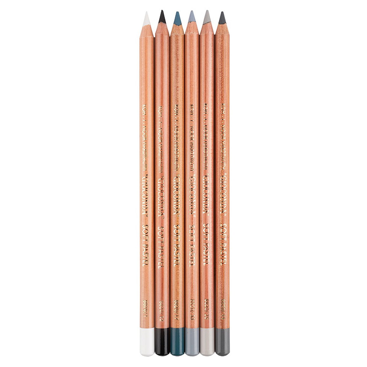 Пастельные карандаши Koh-I-Noor "Gioconda Soft 8826 Grey Line ", 6цв., картон. упак., европодвес - фото 2