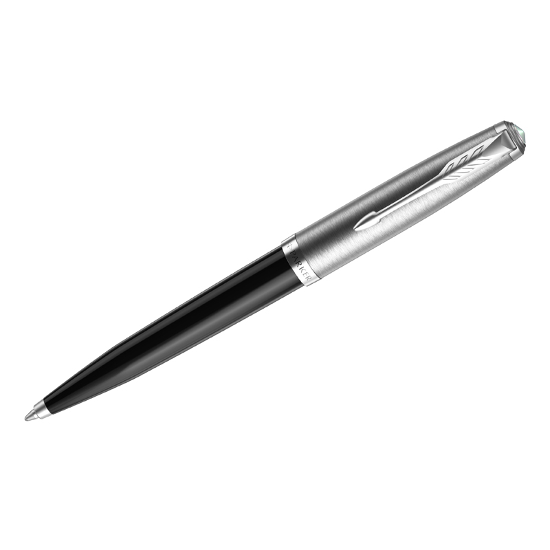 Ручка шариковая Parker "51 Black CT" черная, 1,0мм, поворот., подарочная упаковка - фото 1