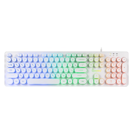 Клавиатура проводная Smartbuy ONE 329, USB, с подсветкой, белая - фото 5