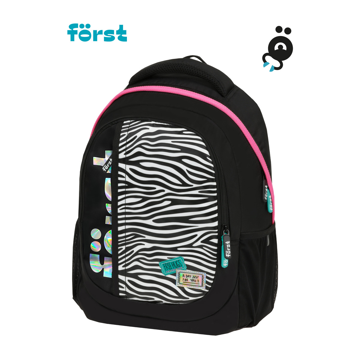 Рюкзак F?rst F-Trend "Fashion zebra" 40*29*18см, 2 отделения, 3 кармана, эргономичная спинка - фото 2