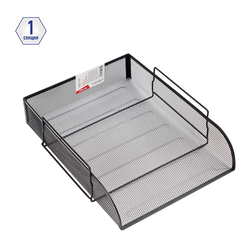 Лоток для бумаг горизонтальный Berlingo "Steel&Style", металл, черный - фото 2