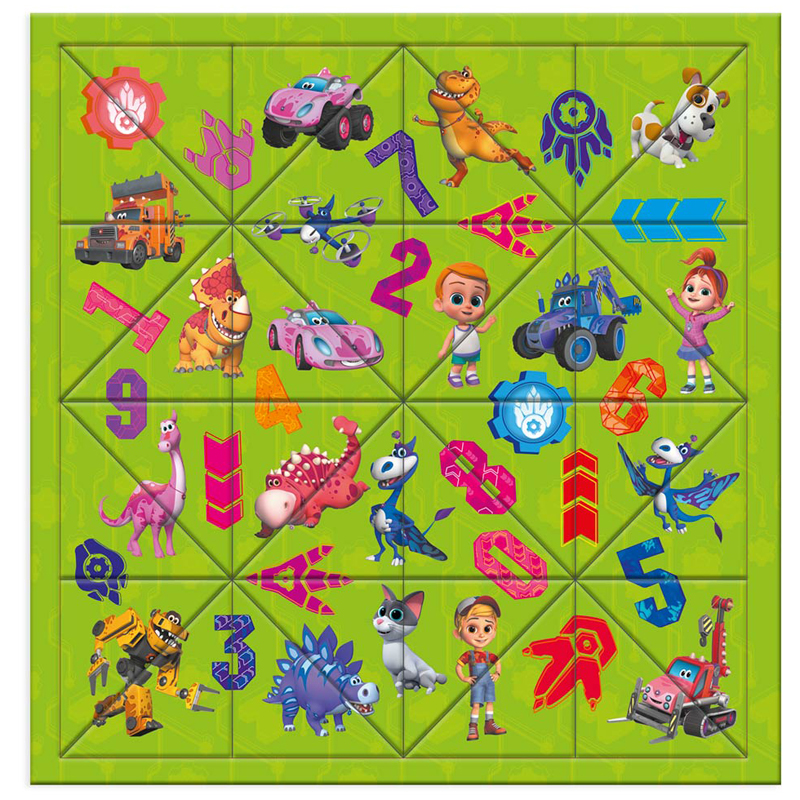 Головоломка с дополненной реальностью ГЕОДОМ "Турбозавры", 30*30,5см, 32 детали - фото 2