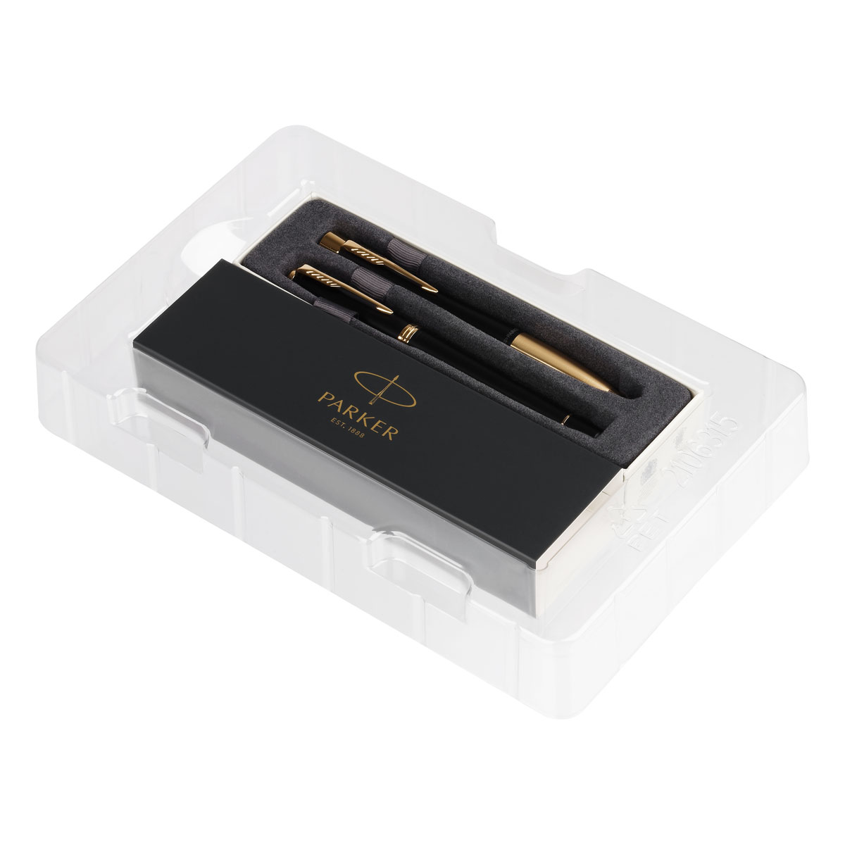 Набор Parker "Urban Duo": ручка шариковая Urban Black GT, синяя, 1,0мм + перьевая ручка Urban Black GT - фото 7