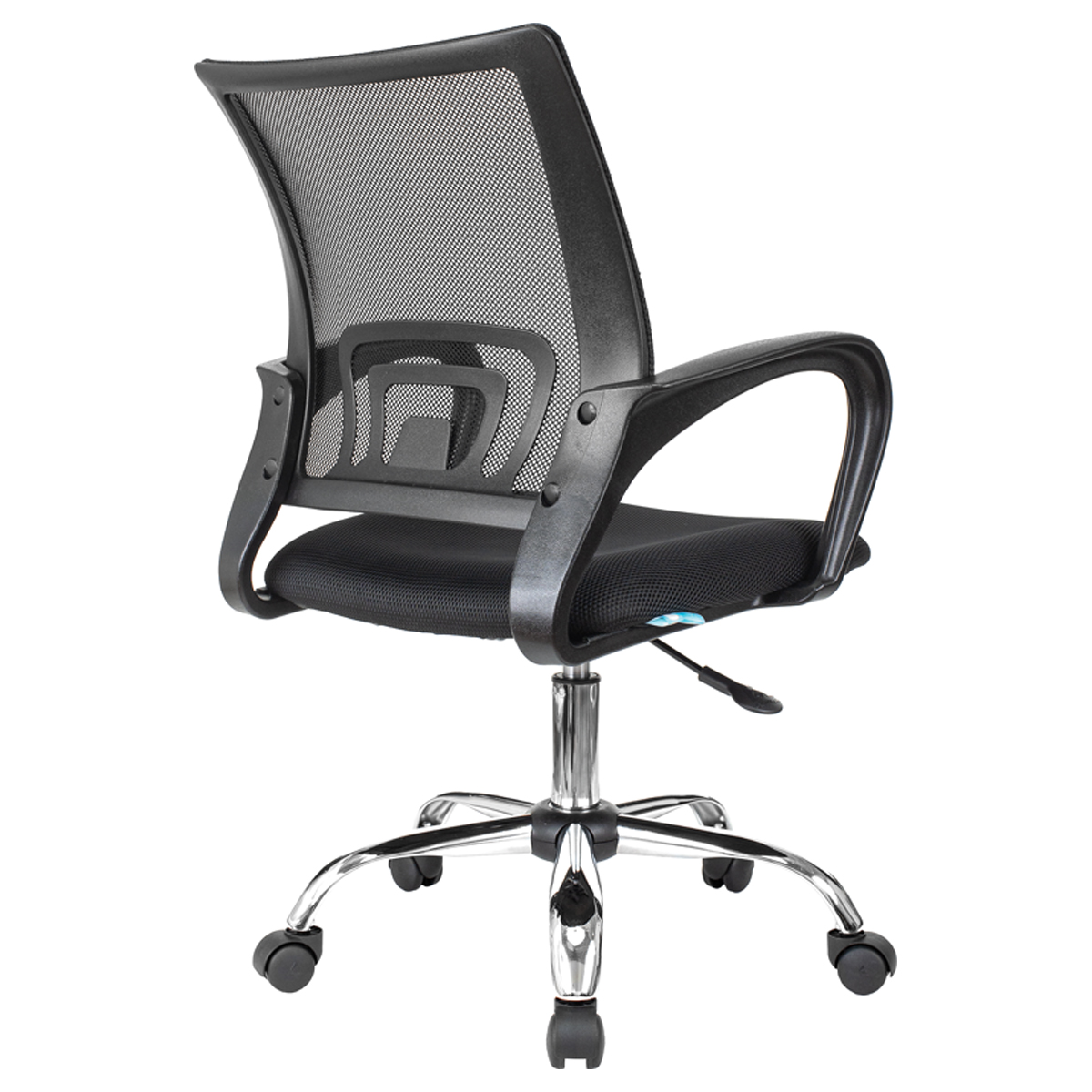 Кресло оператора Helmi HL-M95 R (695) "Airy", СН, спинка сетка черная/сиденье ткань TW черная, пиастра - фото 4