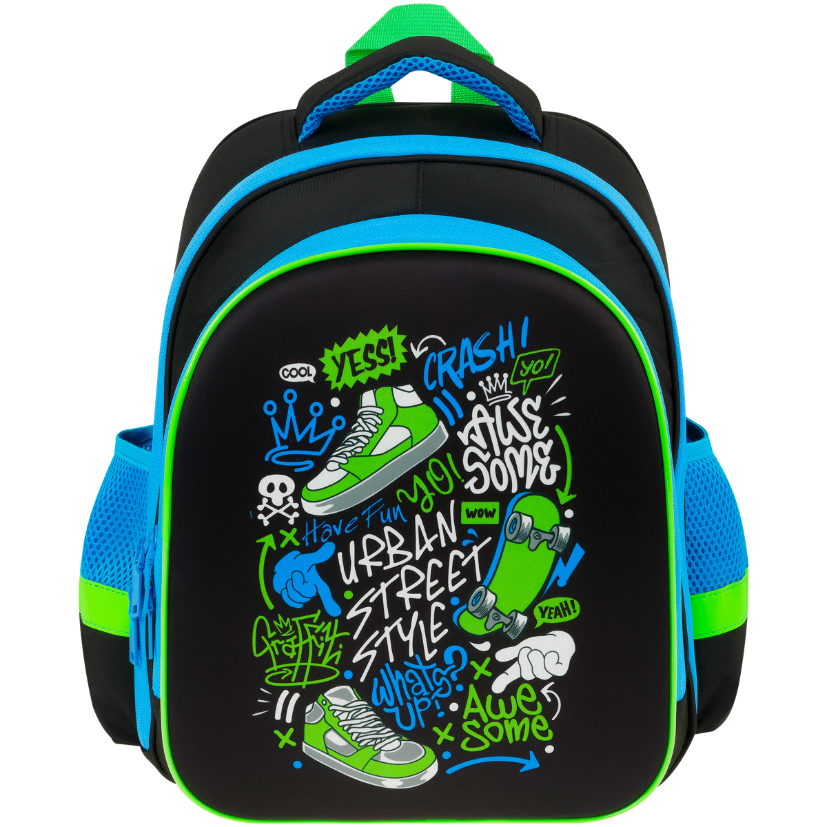 Ранец ArtSpace School Friend Light"Crash" 35*29*12см, 2 отделения, 2 кармана, анатомическая спинка - фото 2