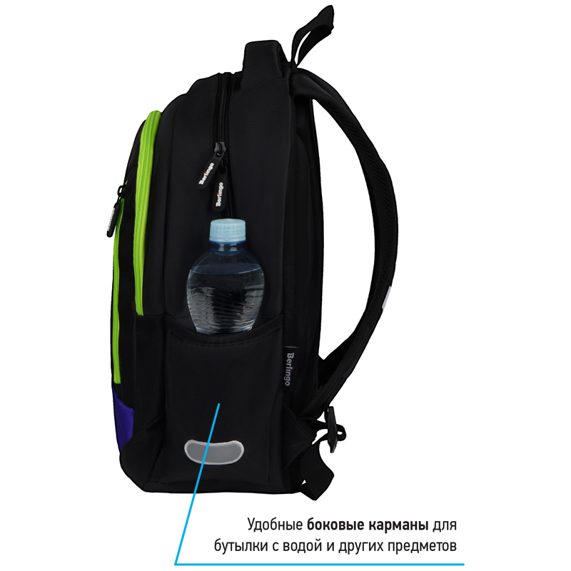 Рюкзак Berlingo Boom "Monsters" 38,5*29*12см, 2 отделения, 3 кармана, анатомическая ЭВА спинка - фото 5