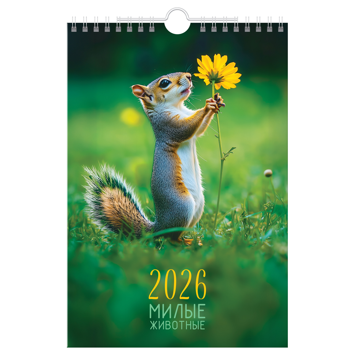 Календарь настенный перекидной на гребне, 170*250 мм 6л. BG "Милые животные", 2026г. - фото 1