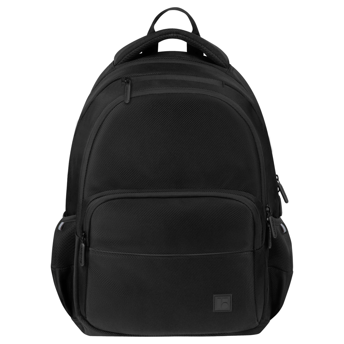 Рюкзак Berlingo U3 "Totally black" 41*29,5*13см, 2 отделения, 4 кармана, эргономичная спинка - фото 1