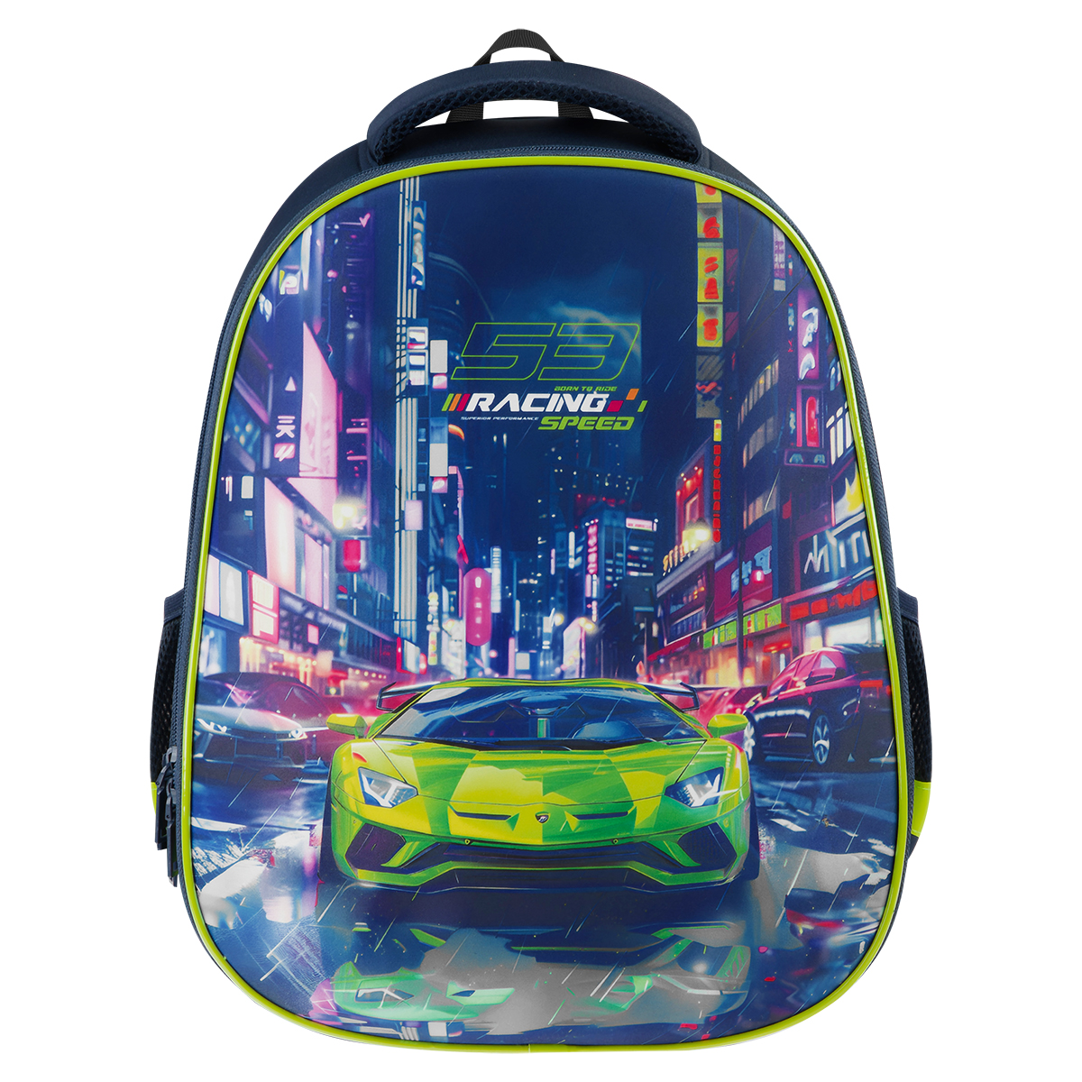 Ранец ArtSpace School Friend "Speed" 39*30*18см, 2 отделения, 2 кармана, анатомическая спинка - фото 2