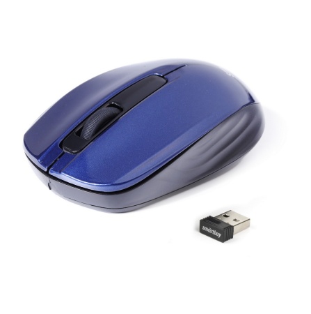 Мышь беспроводная Smartbuy ONE 332, синий, USB, 3btn+Roll - фото 5