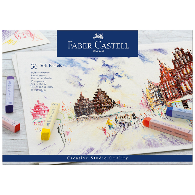 Пастель Faber-Castell "Soft pastels", 36 цветов, картон. упаковка - фото 1