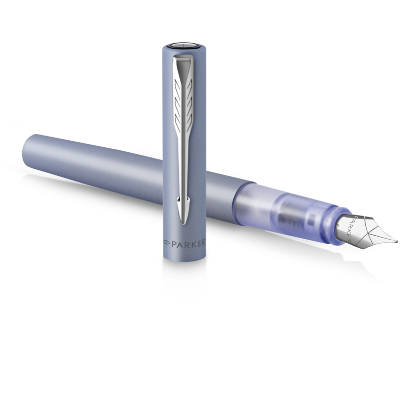 Ручка перьевая Parker "Vector XL Silver Blue" синяя, 0,8мм, подарочная упаковка - фото 2