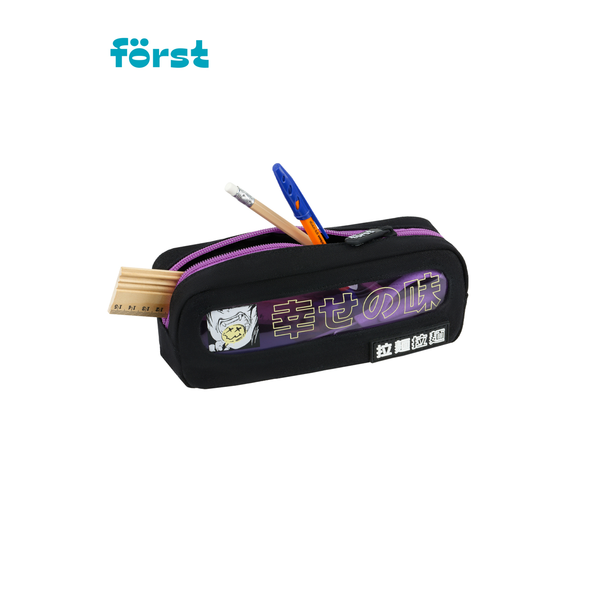 Пенал мягкий с прозрачным окошком, 1 отделение, 205*80*50 F?rst "Smile", текстиль с ПВХ - фото 5