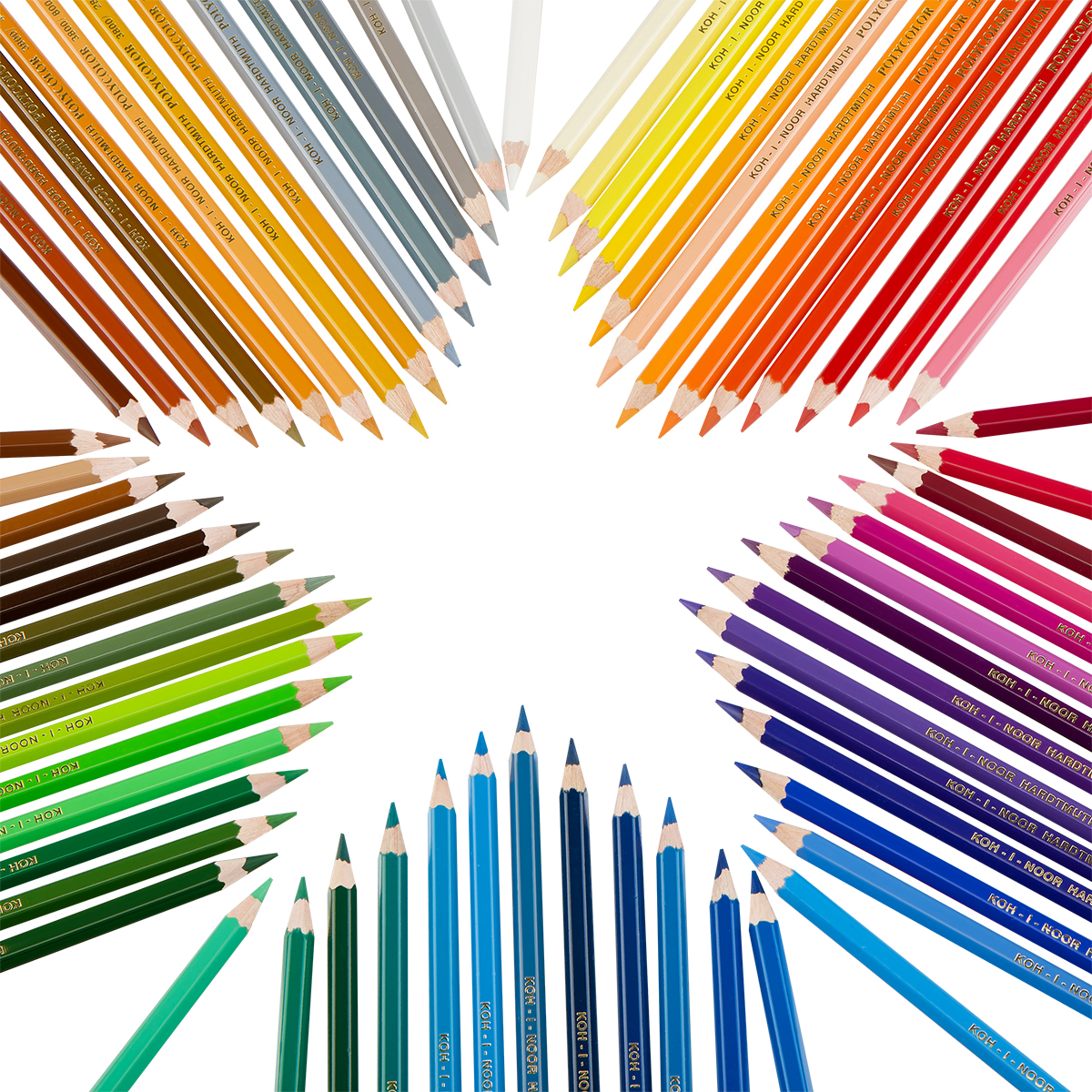 Карандаши цветные художественные KOH-I-NOOR "Polycolor", 72 цвета, 3,8 мм, металлическая коробка, 3827072001PL - фото 7