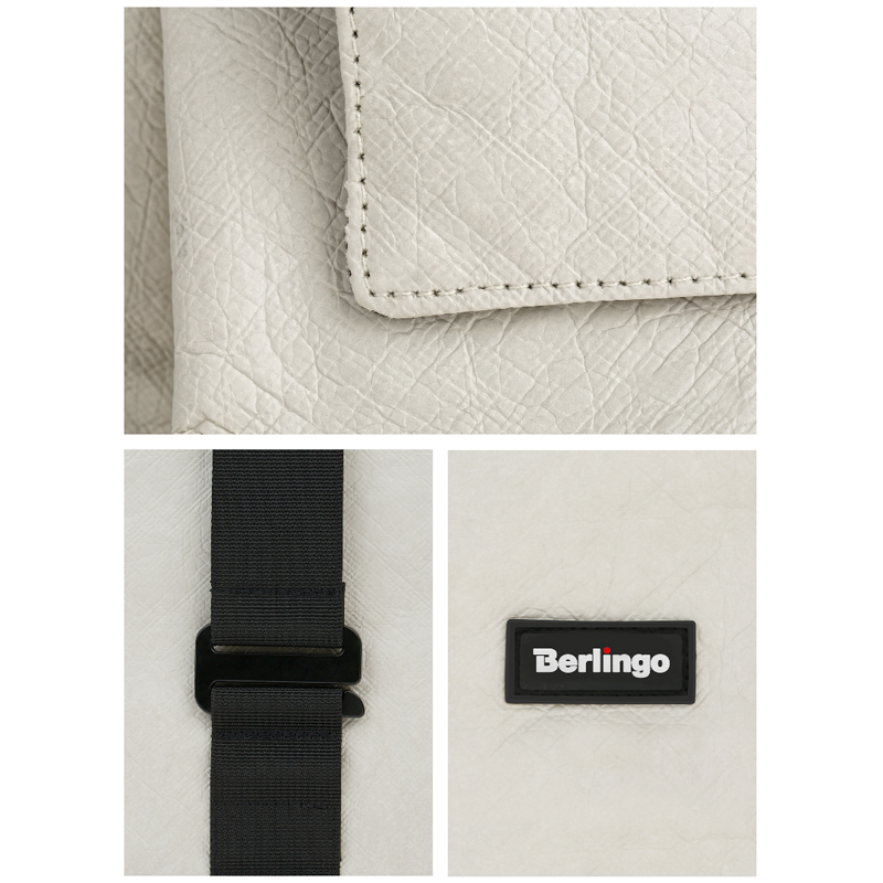 Рюкзак Berlingo Trends "Eco white" 36*28,5*13см, 1 отделение, тайвек - фото 8