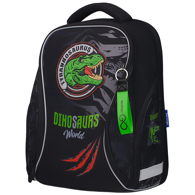Ранец Berlingo Nova "Dino world" 37*28*18см, 2 отделения, 2 кармана, анатомическая спинка - фото 1