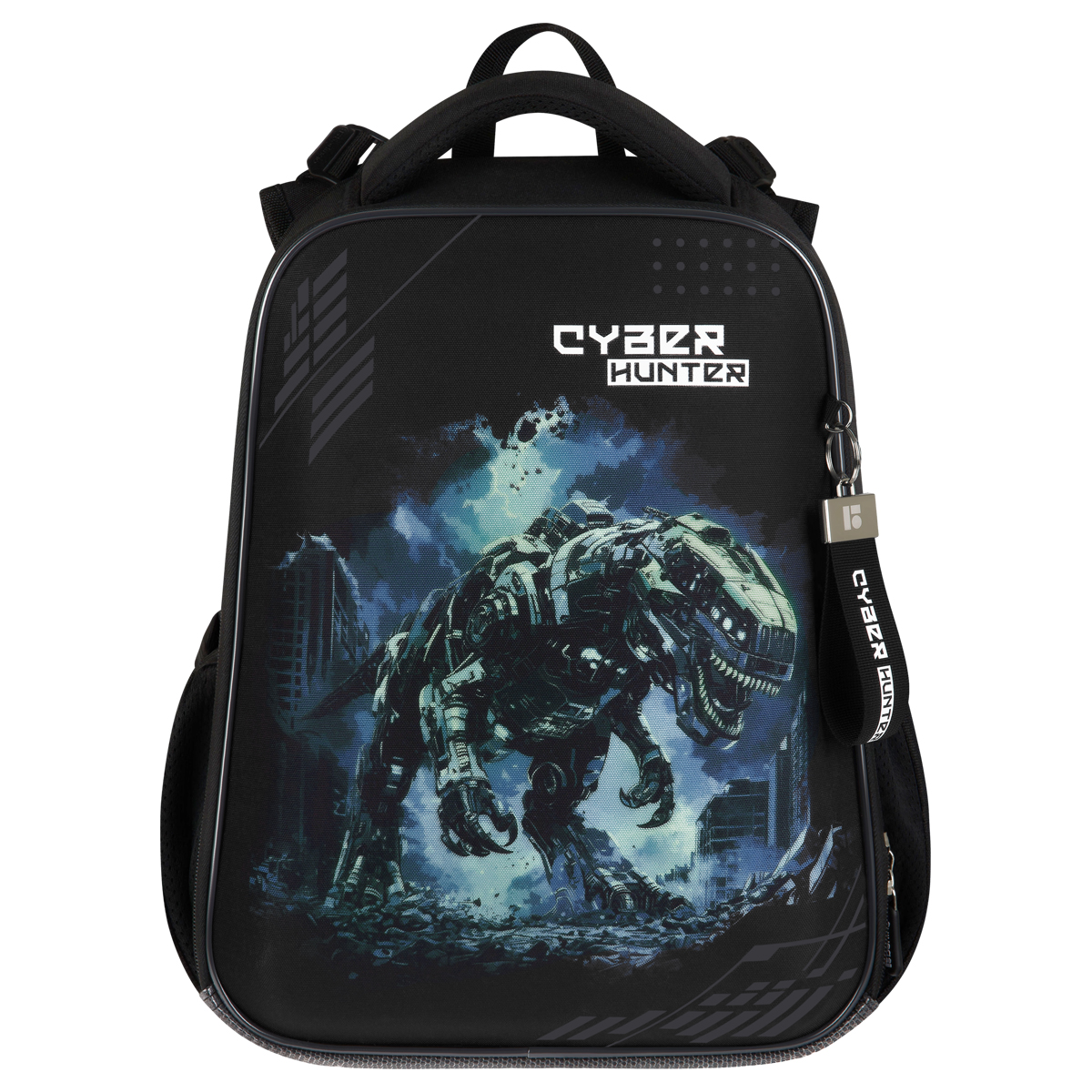 Ранец Berlingo Expert "Cyber hunter" 38*29*16см, 2 отделения, 2 кармана, анатомическая спинка - фото 1