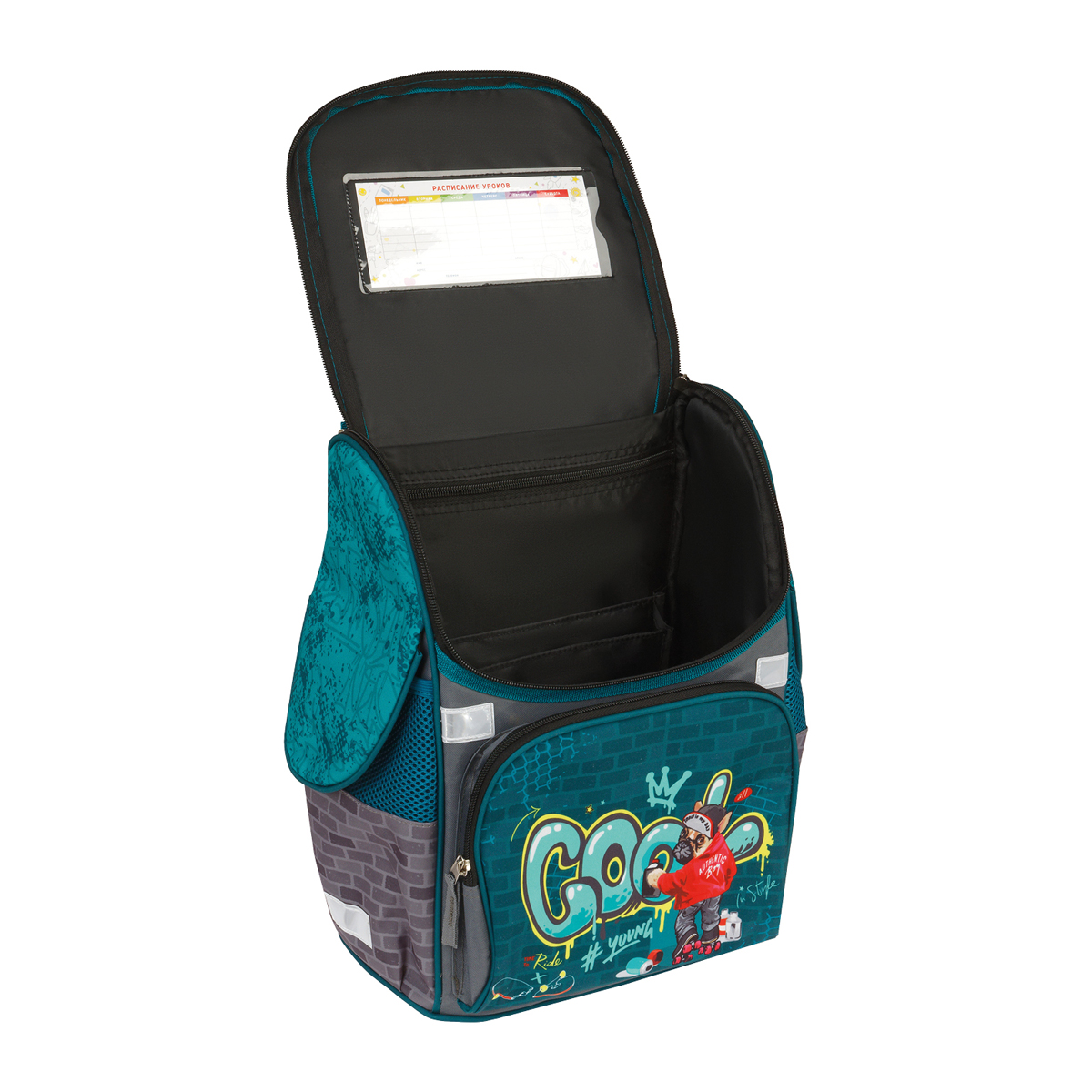 Ранец ArtSpace Junior "Cool" 37*28*21см, 1 отделение, 3 кармана, анатомическая спинка - фото 6