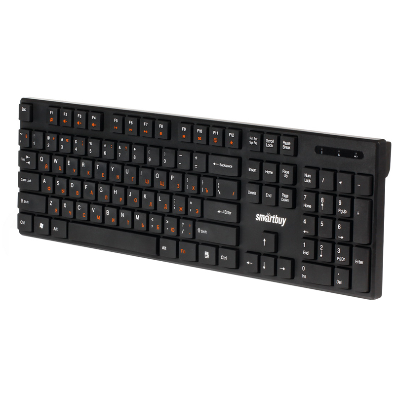 Клавиатура беспроводная Smartbuy ONE 238, мультимедийная, USB, черная - фото 1