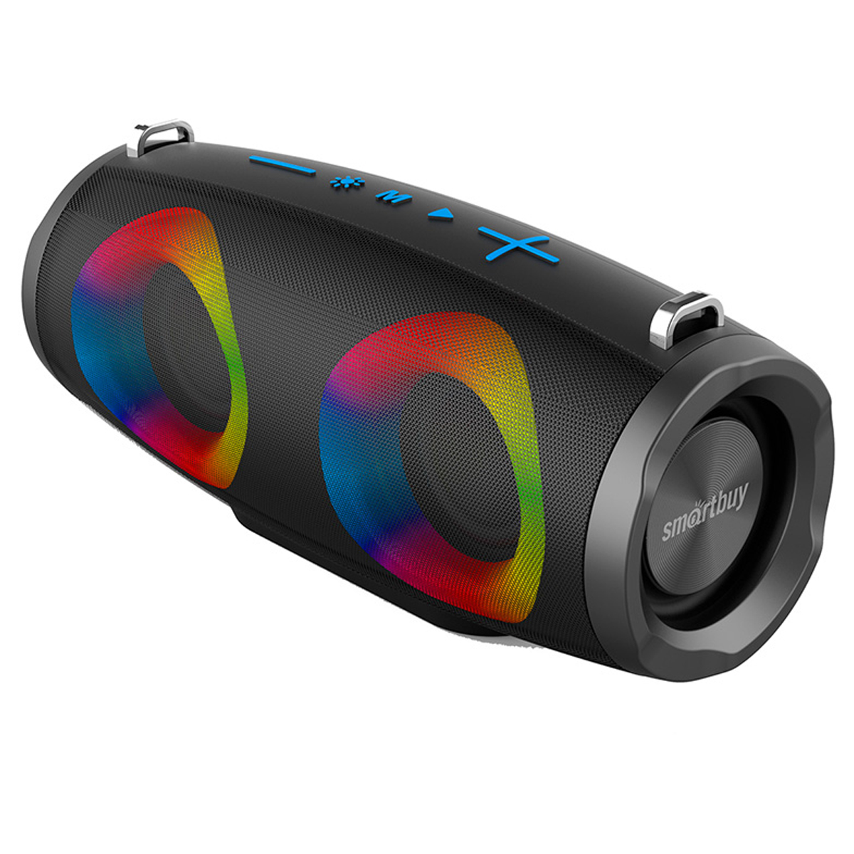 Колонка портативная Smartbuy BOOM JR, 16Вт, Bluetooth, MP3, FM-радио, подстветка, micro SD, черный - фото 1