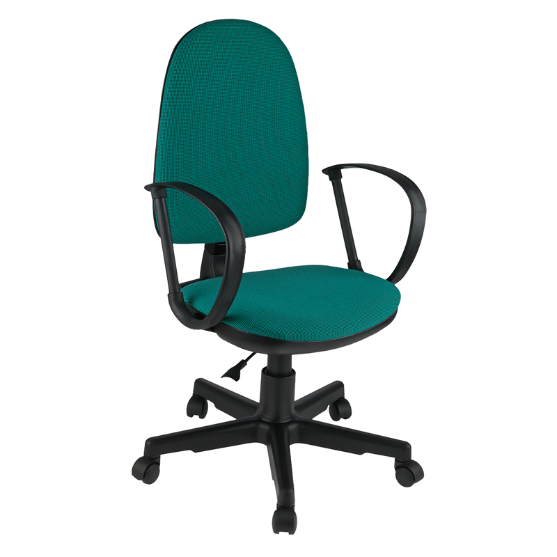Кресло оператора Helmi HL-M30 "Престиж", ткань зеленая с черным - фото 1