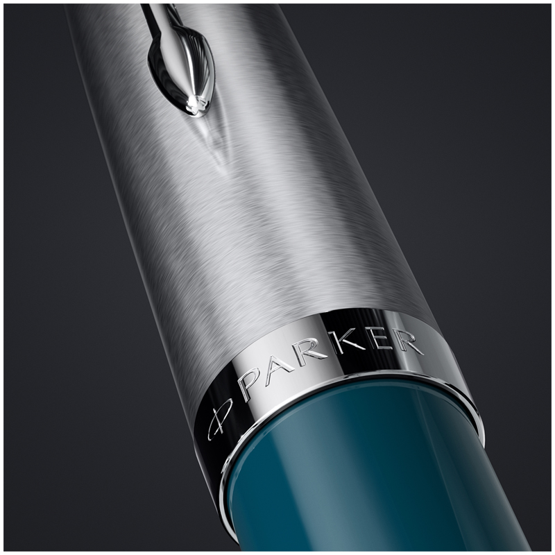 Ручка шариковая Parker "51 Teal Blue CT" черная, 1,0мм, поворот., подарочная упаковка - фото 3