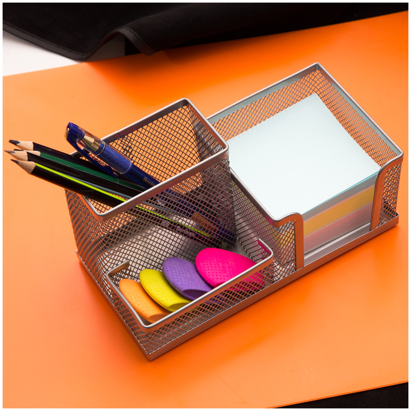 Настольная подставка Berlingo "Steel&Style", 3 секции, металлическая, серебристая - фото 2