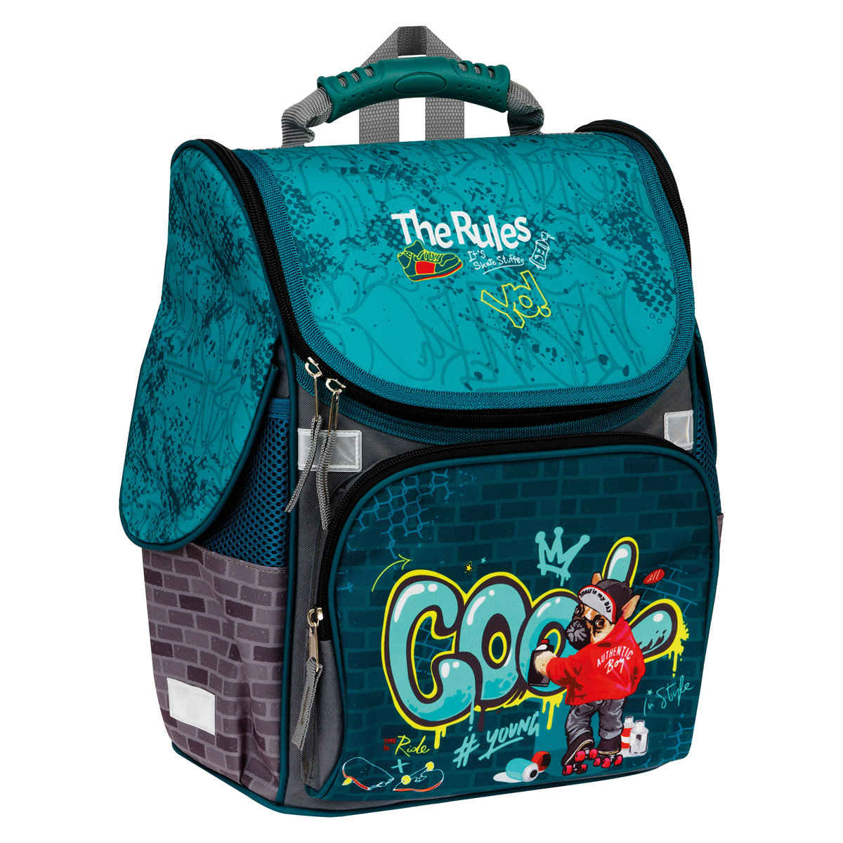 Ранец ArtSpace Junior "Cool" 37*28*21см, 1 отделение, 3 кармана, анатомическая спинка - фото 1