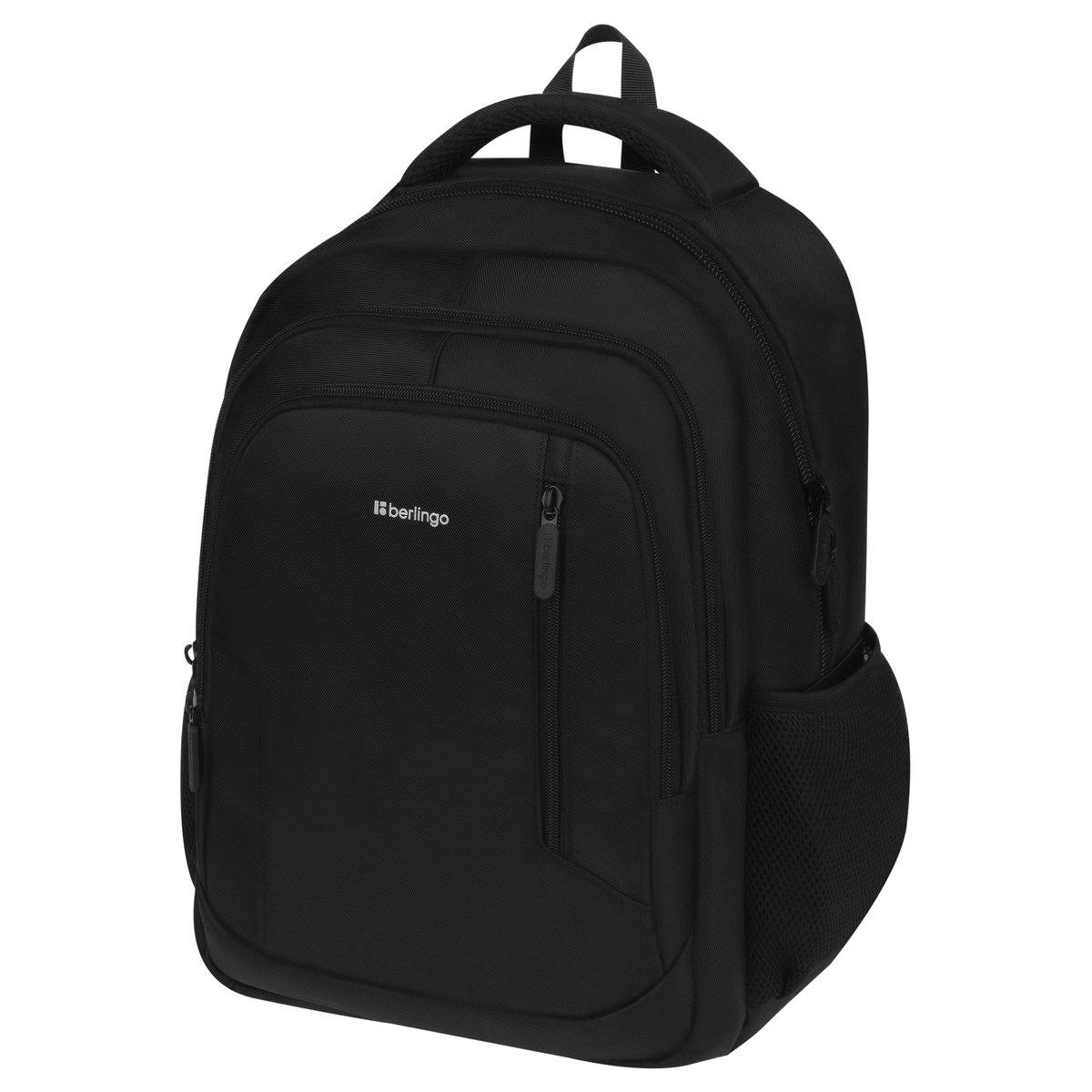 Рюкзак Berlingo City "Comfort black" 42*29*17см, 3 отделения, 3 кармана, отделение для ноутбука, эргономическая спинка - фото 1