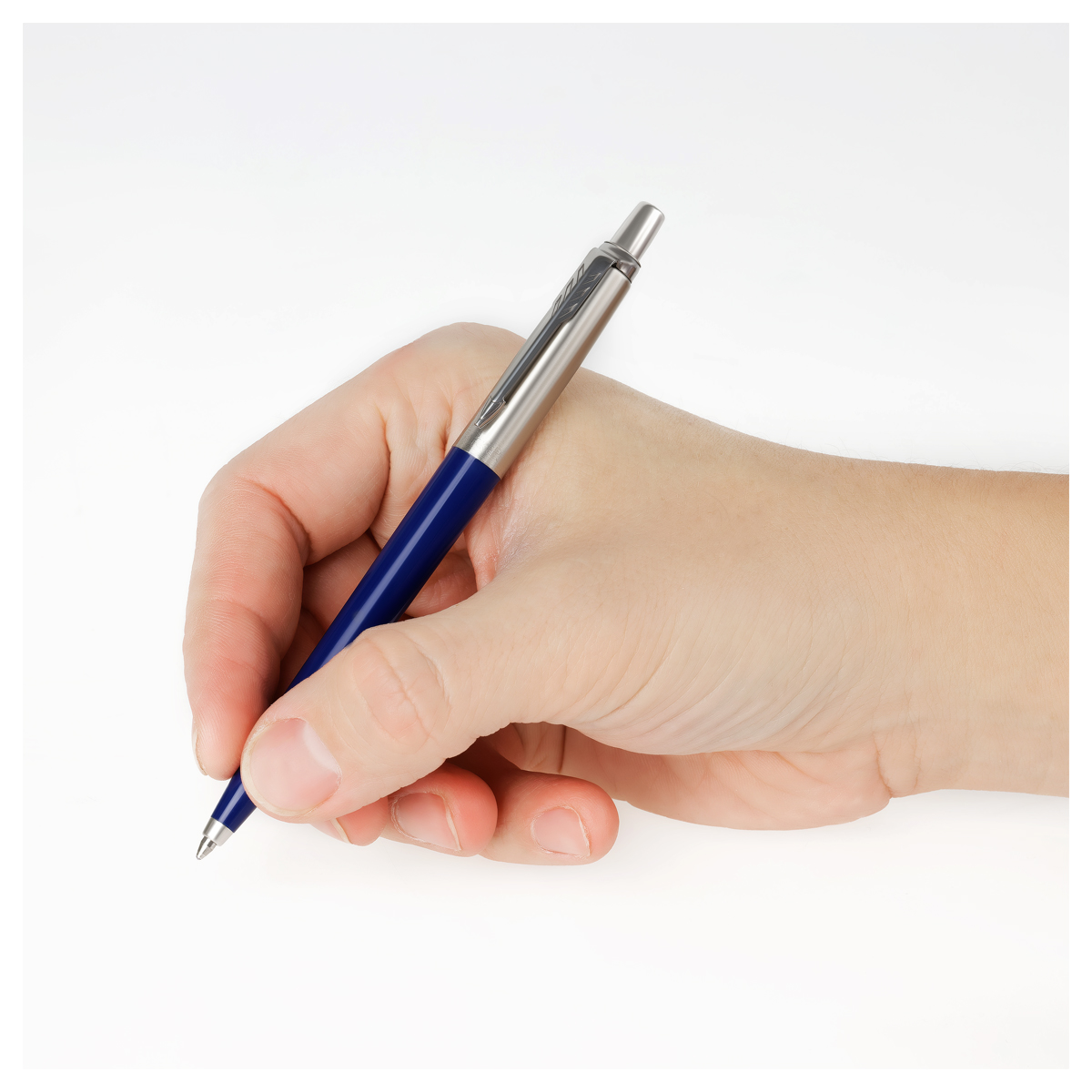 Ручка шариковая Parker "Jotter Originals Recycled Navy CT" синяя, 1,0мм, кнопочн., подарочная упаковка - фото 5