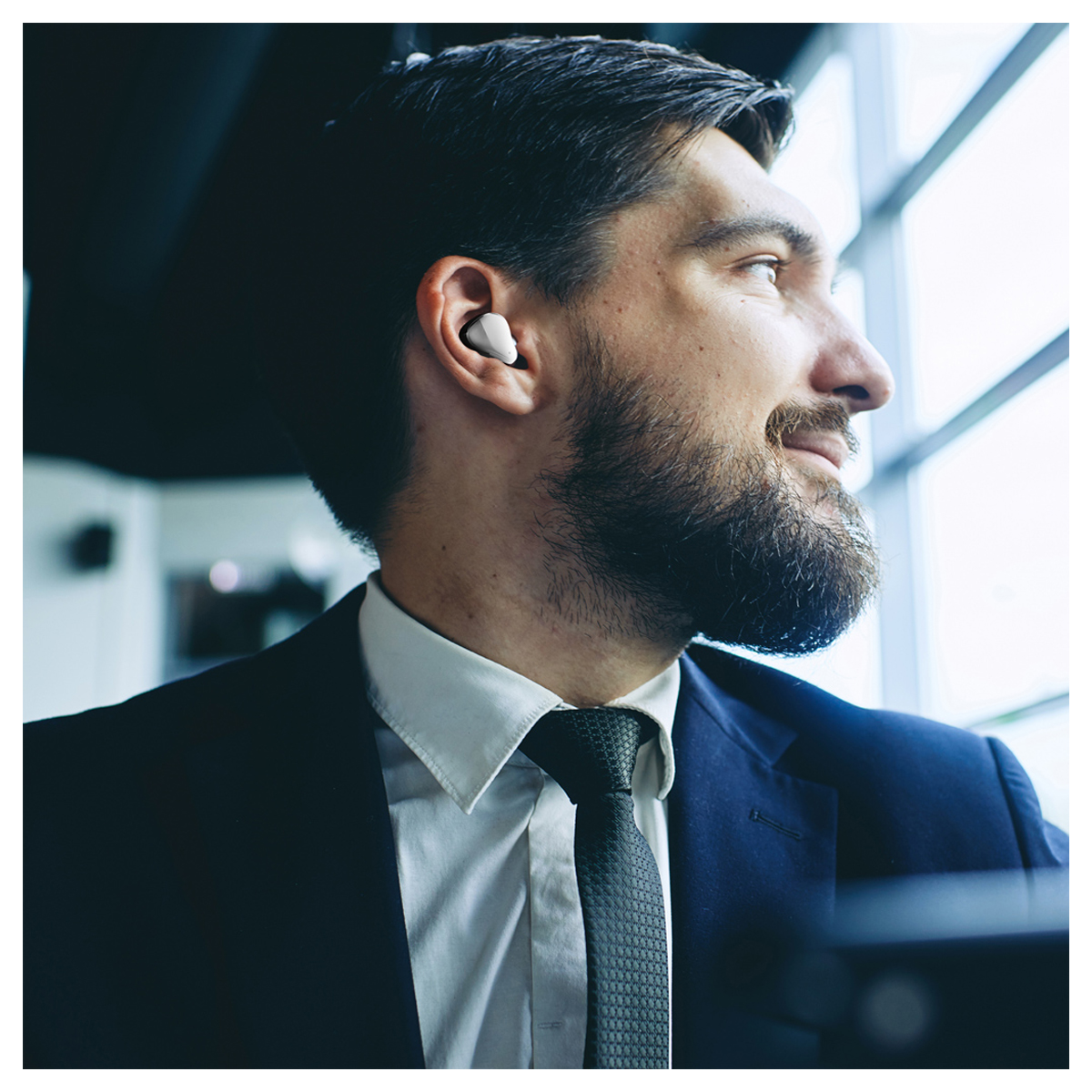 Наушники с микрофоном беспроводные Smartbuy Boa, Bluetooth 5.1, сенс. упр., разъем Type-C, белый - фото 3