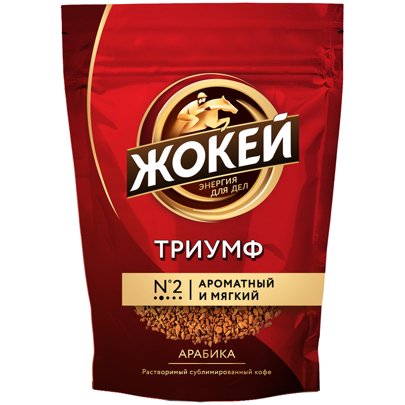 Кофе растворимый Жокей "Триумф", мягкая упаковка, 450г - фото 1