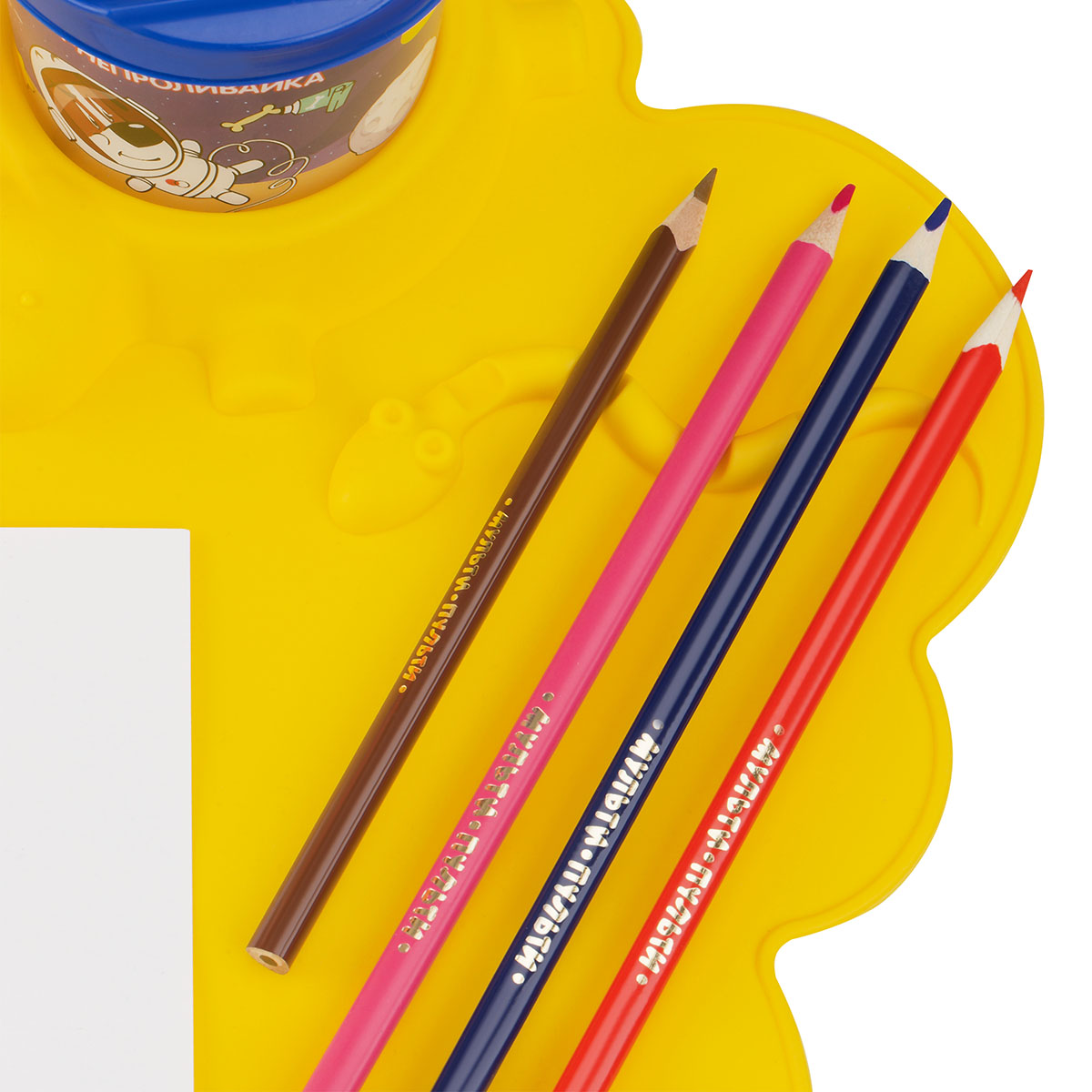 Коврик для творчества Мульти-Пульти силиконовый, желтый, 415*370мм, европодвес - фото 9