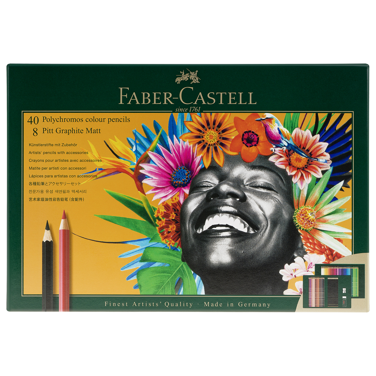 Набор художественных изделий Faber-Castell "Polychromos & Pitt Graphite Matt ", 50 предметов,  студийная коробка - фото 1