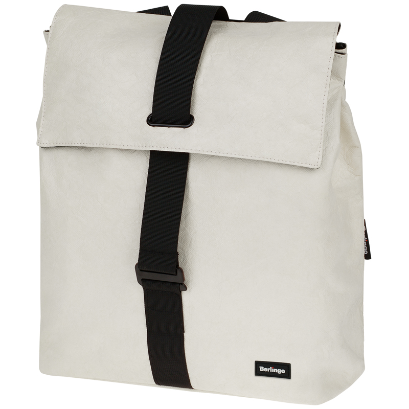 Рюкзак Berlingo Trends "Eco white" 36*28,5*13см, 1 отделение, тайвек - фото 1