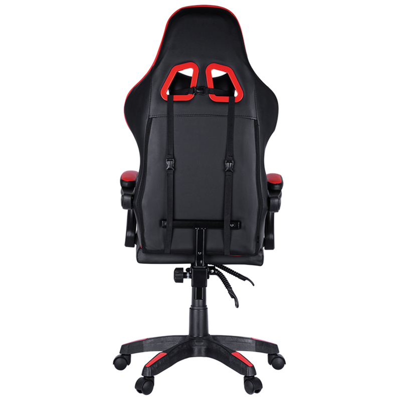 Кресло игровое Helmi HL-G05 "Effect", экокожа черная/красная, 2 подушки - фото 4