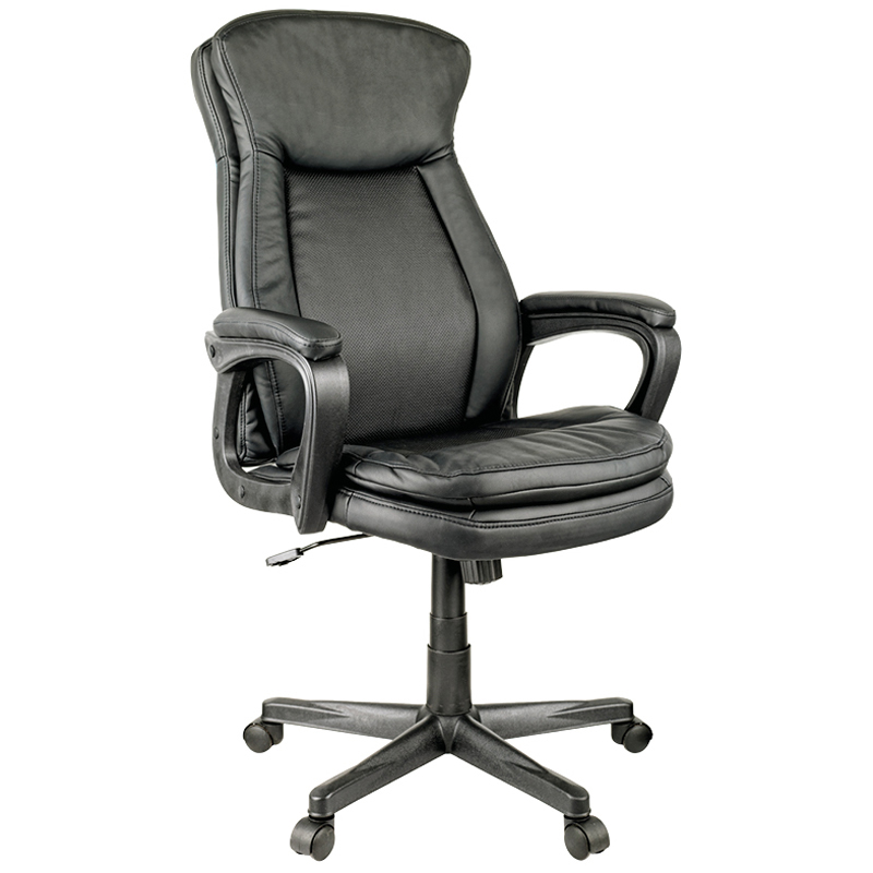 Кресло руководителя Helmi HL-E22 "Advantage", экокожа черная - фото 1