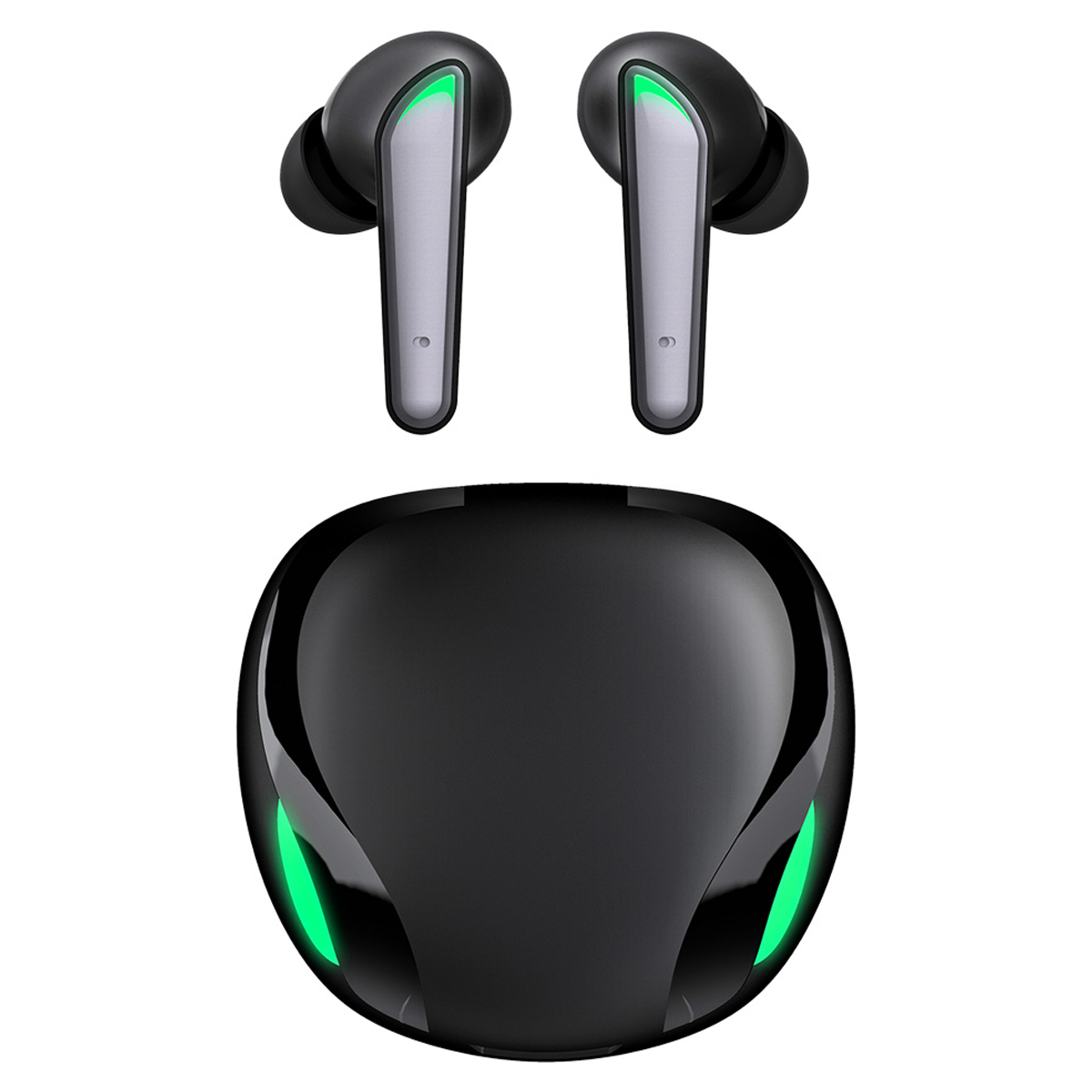 Наушники с микрофоном беспроводные Smartbuy Viper 2, Bluetooth 5.0, TWS, сенс. упр., разъем Type-C, черный - фото 2