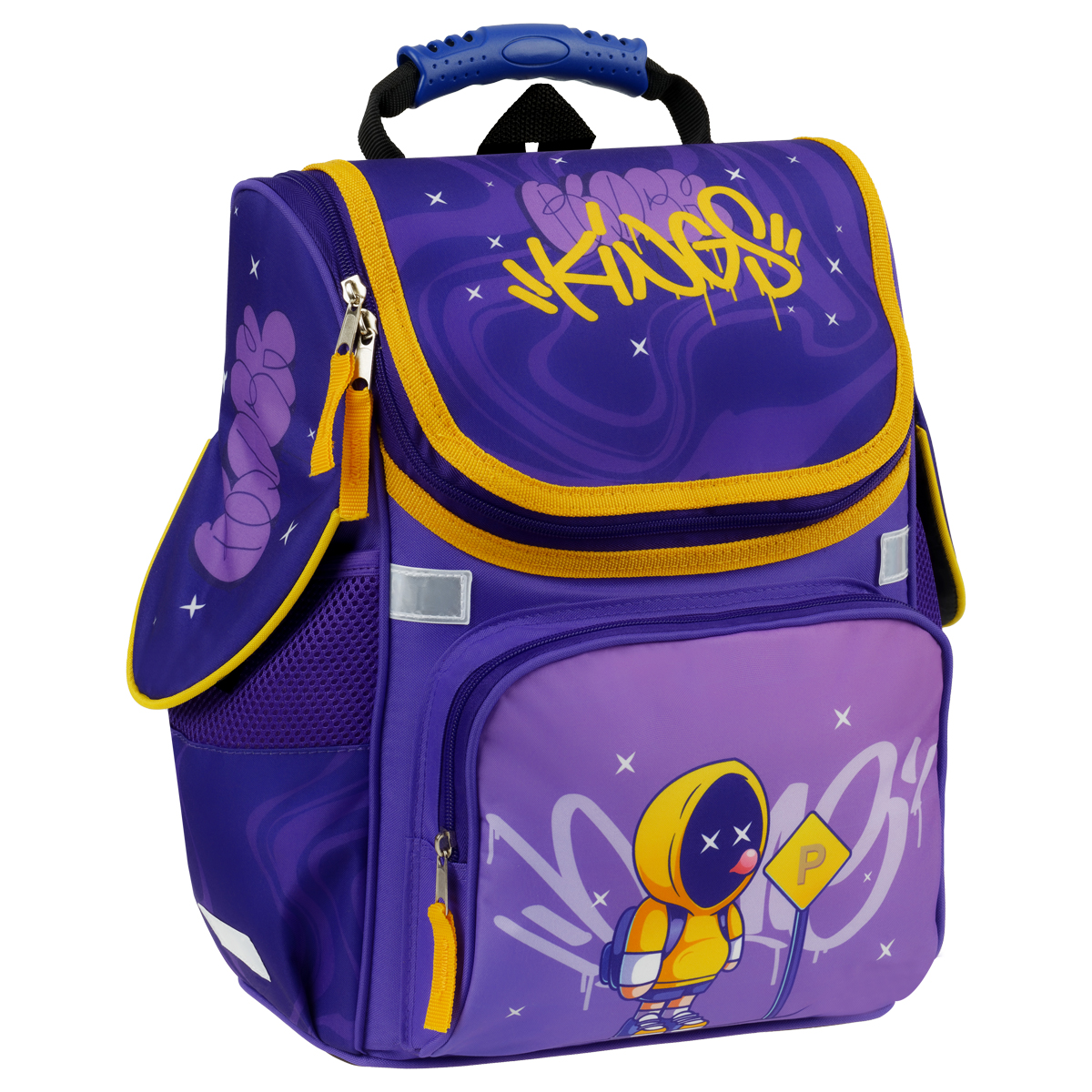 Ранец ArtSpace Junior "ArtKing" 37*28*21см, 1 отделение, 3 кармана, анатомическая спинка - фото 1