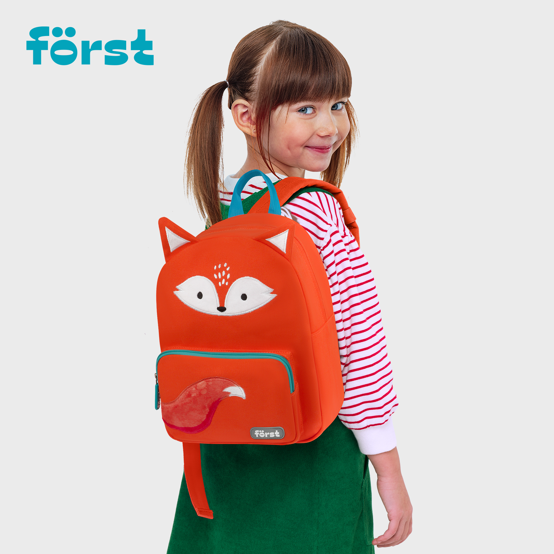 Рюкзак F?rst F-Kids "Fluffy Fox" 30*23*13см, 1 отделение, уплотненная спинка - фото 7