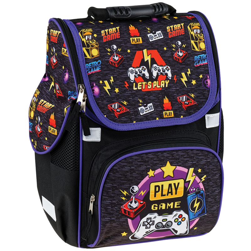 Ранец ArtSpace Junior "Play Game" 37*28*21см, 1 отделение, 3 кармана, анатомическая спинка - фото 1